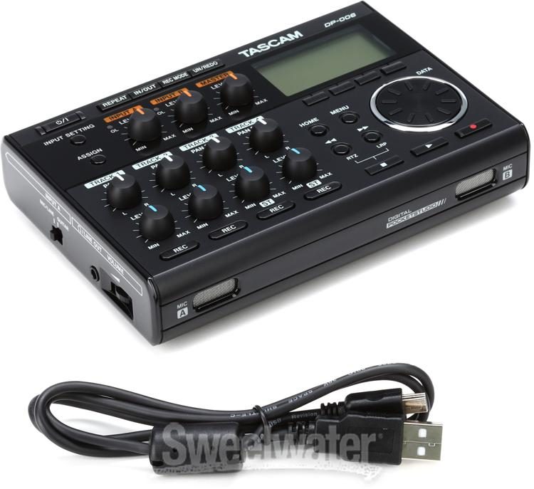 TASCAM DP-006 6-Track Digital Pocketstudio | Sweetwater