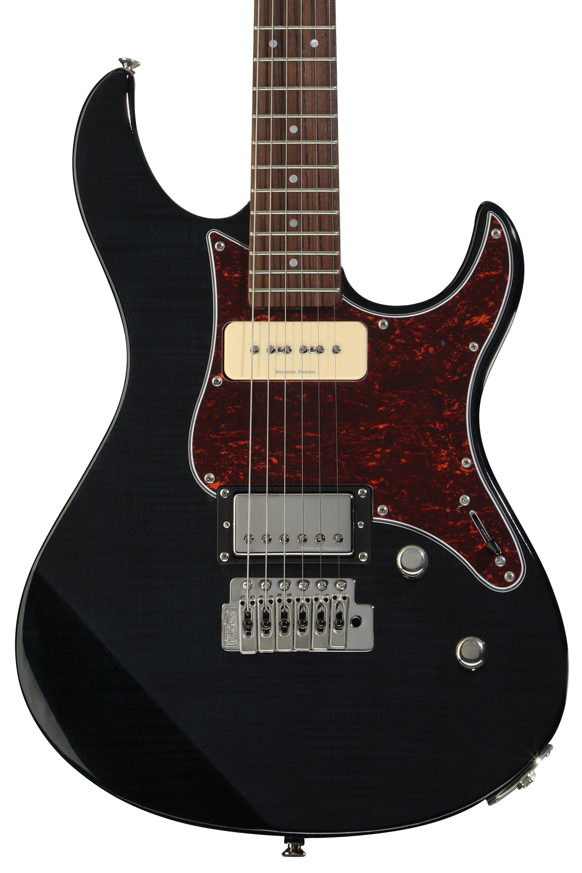 Yamaha PAC611VFM Pacifica Electric Guitar - Trans Black | Sweetwater