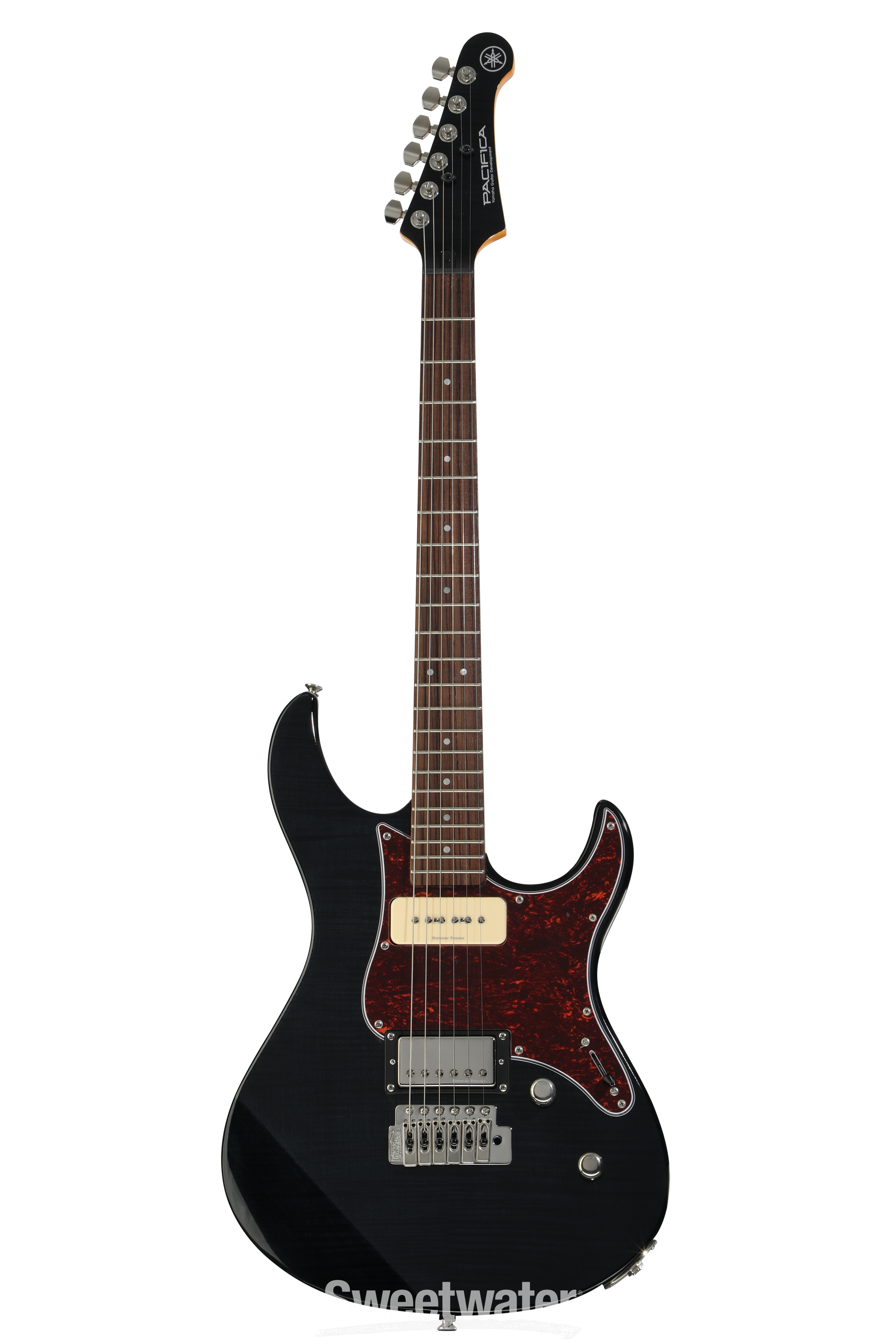 Yamaha PAC611VFM Pacifica Electric Guitar - Trans Black | Sweetwater