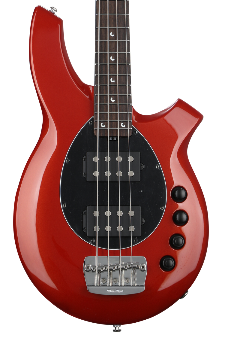 Ernie Ball Music Man Bongo 4HH Electric Bass Guitar - Blood Orange
