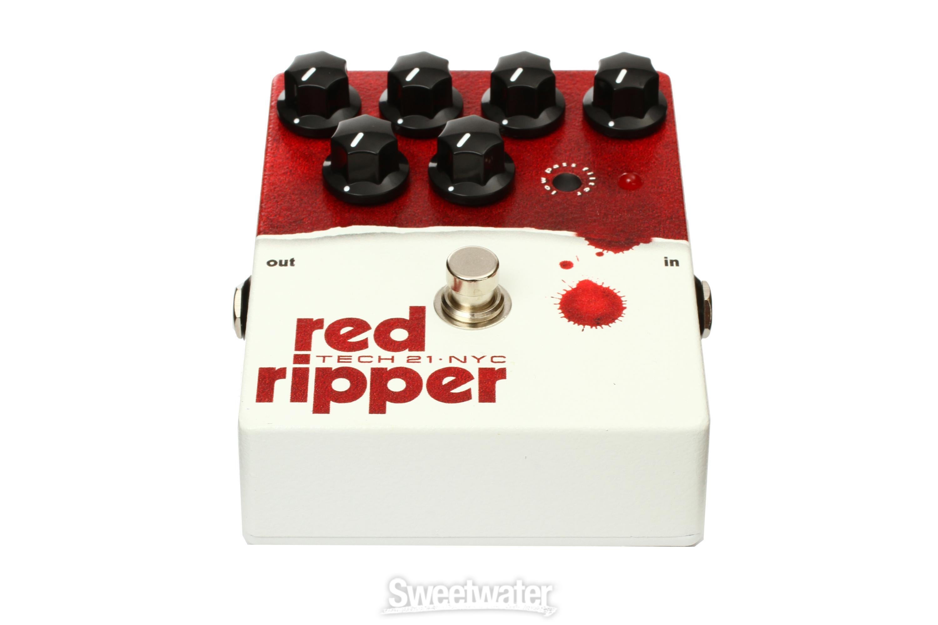 Tech 21 Red Ripper Bass Fuzz Pedal | Sweetwater