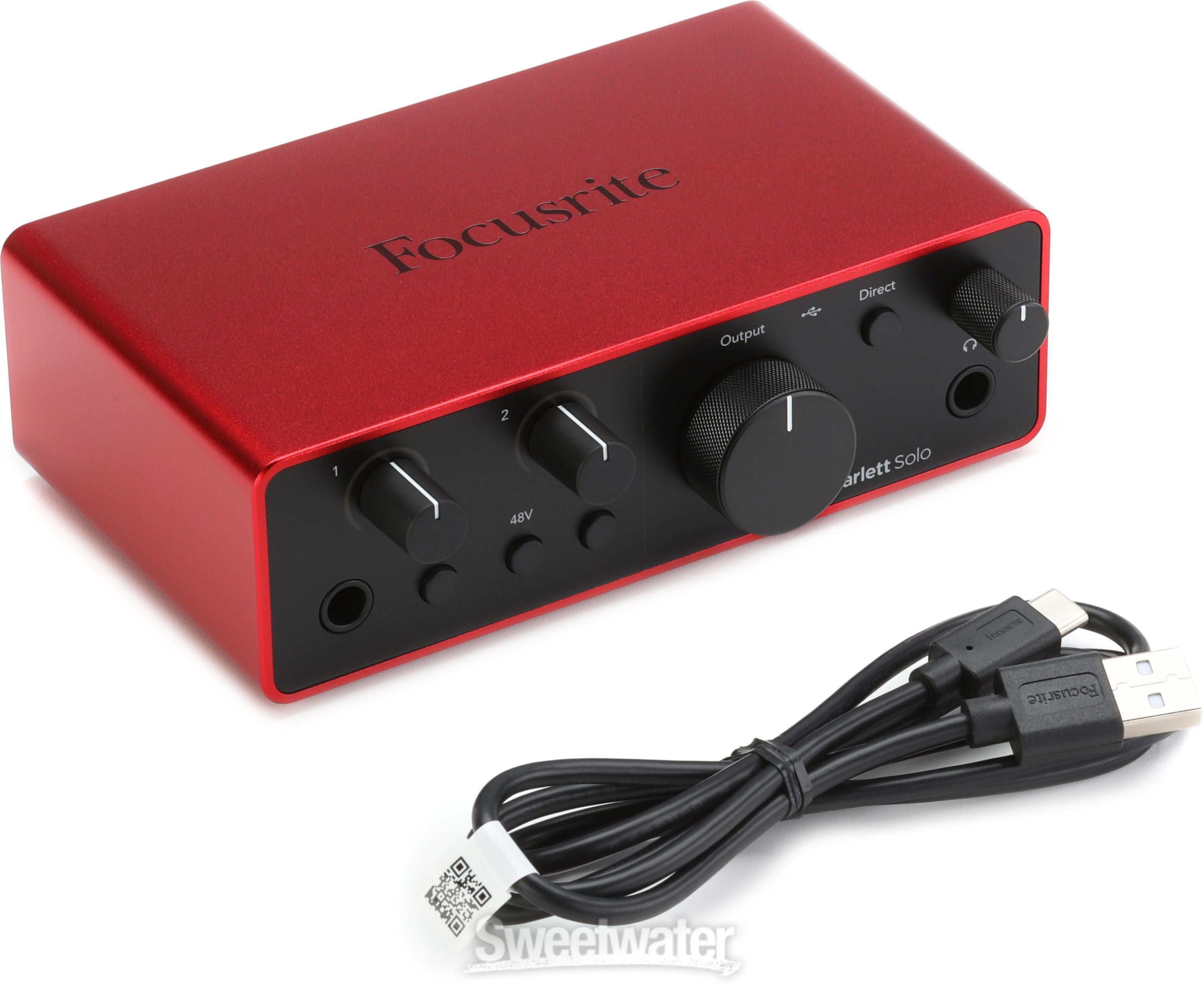 Focusrite Scarlett Solo 4th Gen USB Audio Interface | Sweetwater