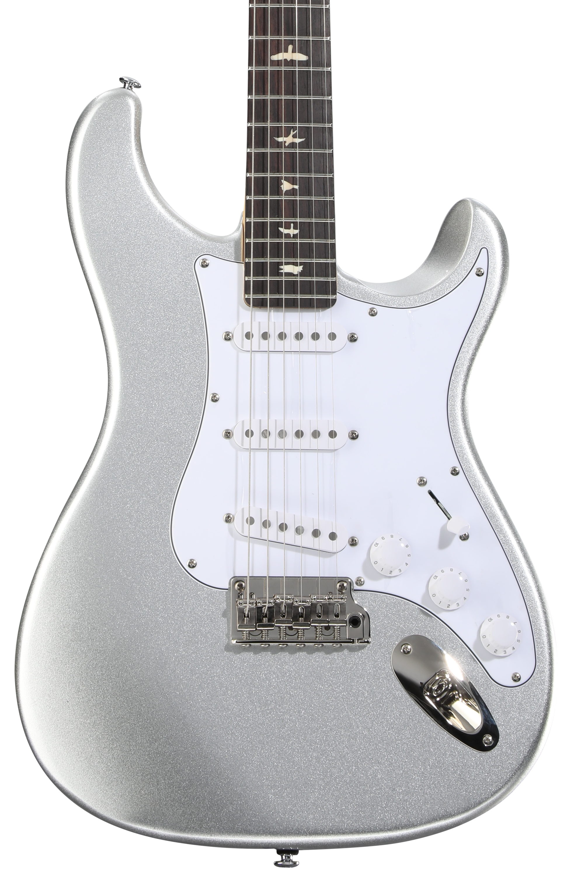PRS SE Silver Sky Electric Guitar - Platinum Spark, Sweetwater