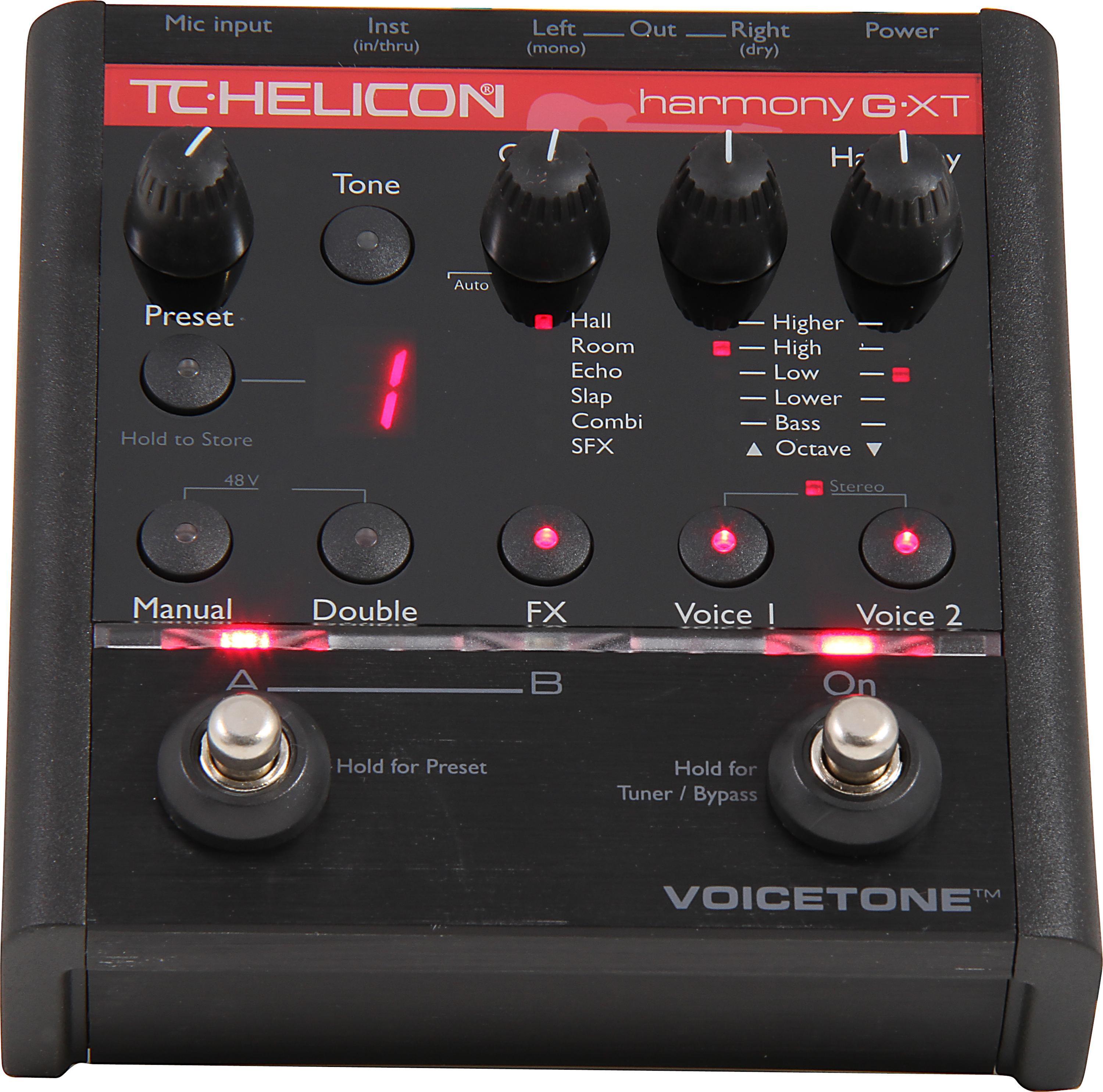 TC-Helicon VoiceTone Harmony-G XT Vocal Effects Pedal | Sweetwater