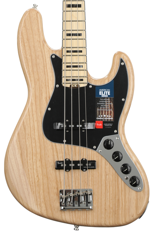 Fender American Elite Jazz Bass - Natural w/ Maple fingerboard