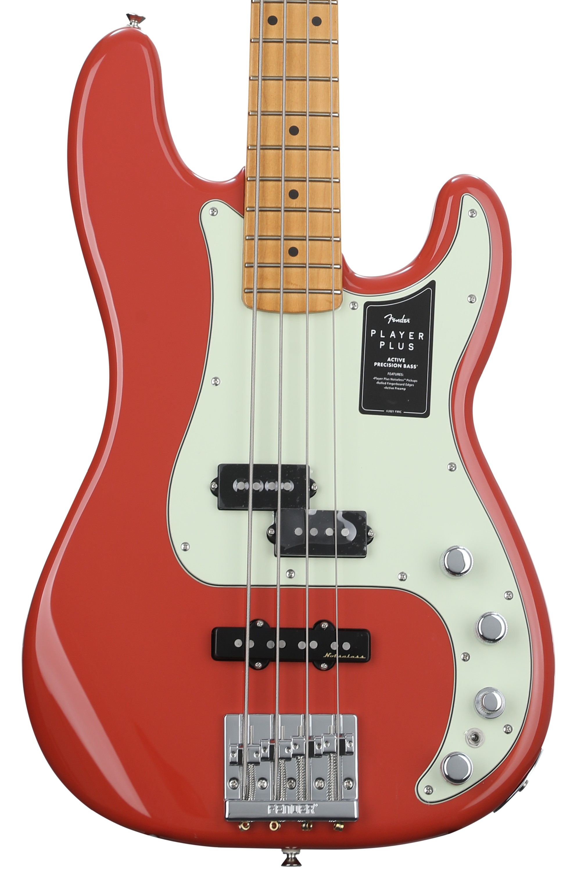 Fender Player Plus Active Precision Bass - Fiesta Red with Maple