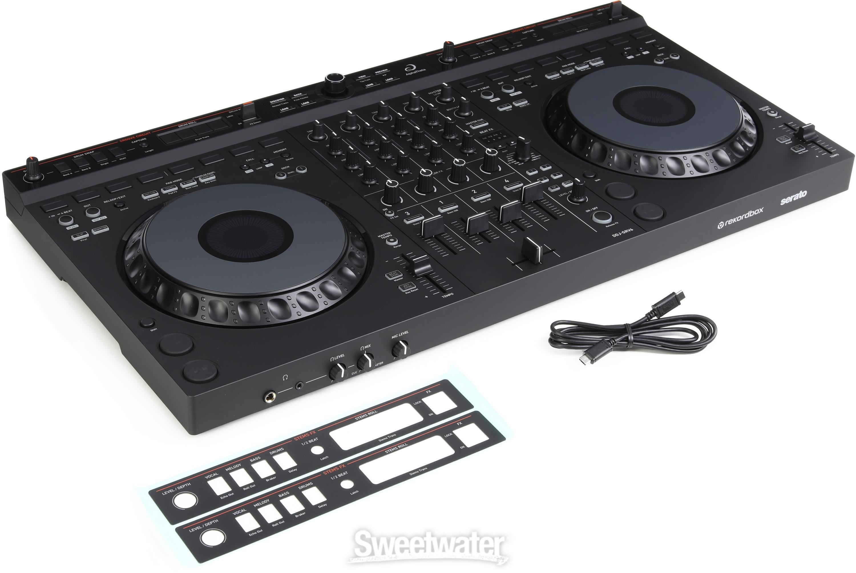AlphaTheta DDJ-GRV6 4-channel DJ Controller with Groove Circuit