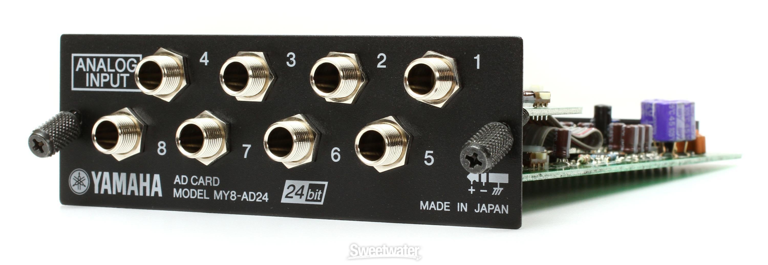 Yamaha MY8AD24 8-channel Analog Input Card | Sweetwater