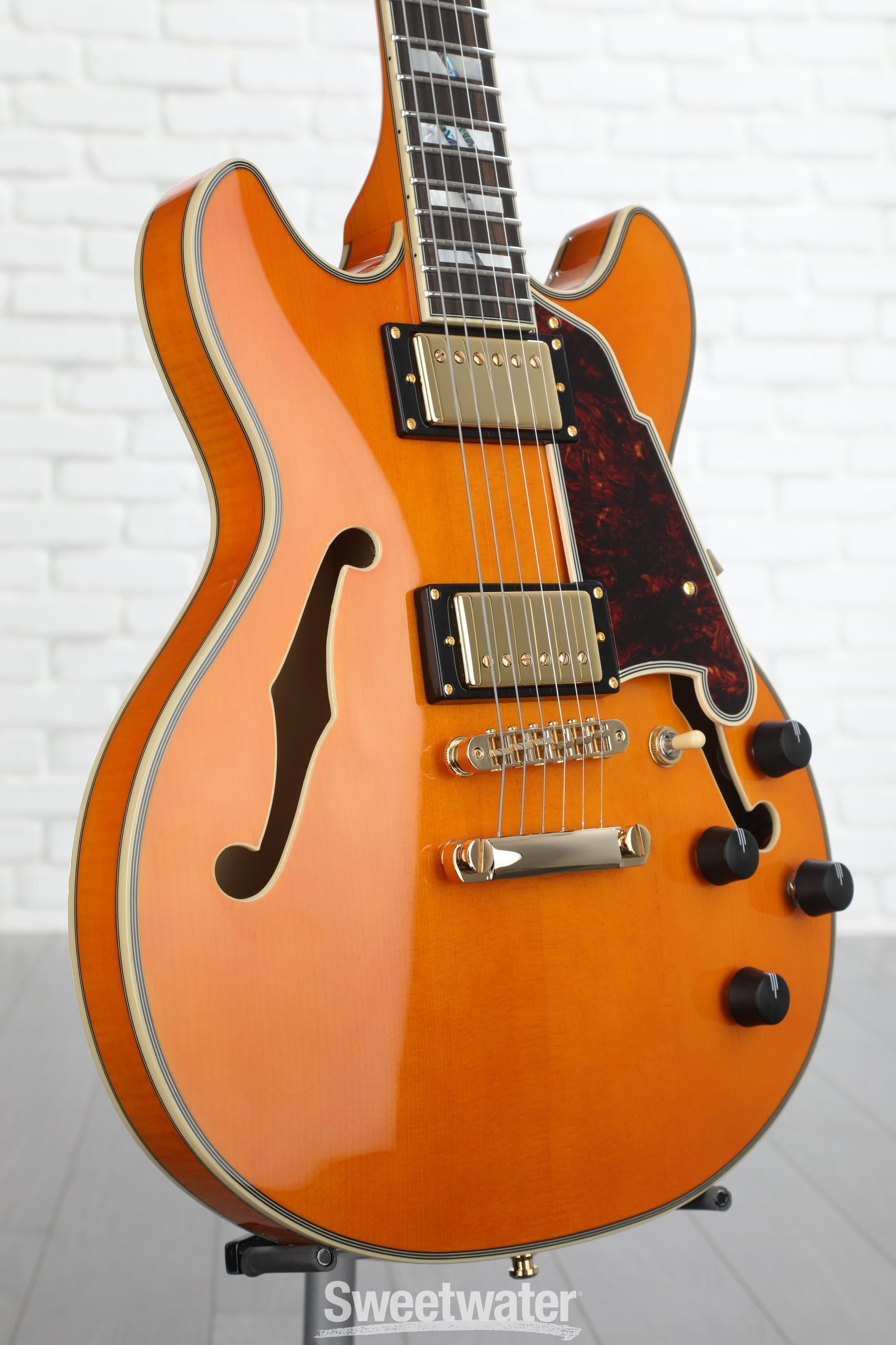 D'Angelico Excel Mini DC - Vintage Natural with Stopbar Tailpiece