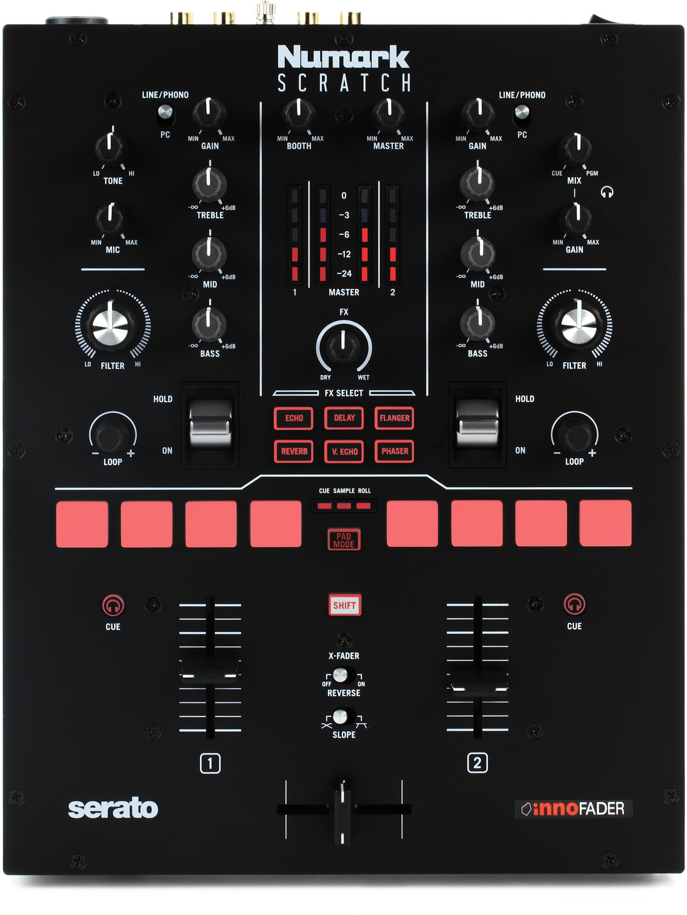 Numark 4TRAK 4-channel DJ Controller and Mixer | Sweetwater