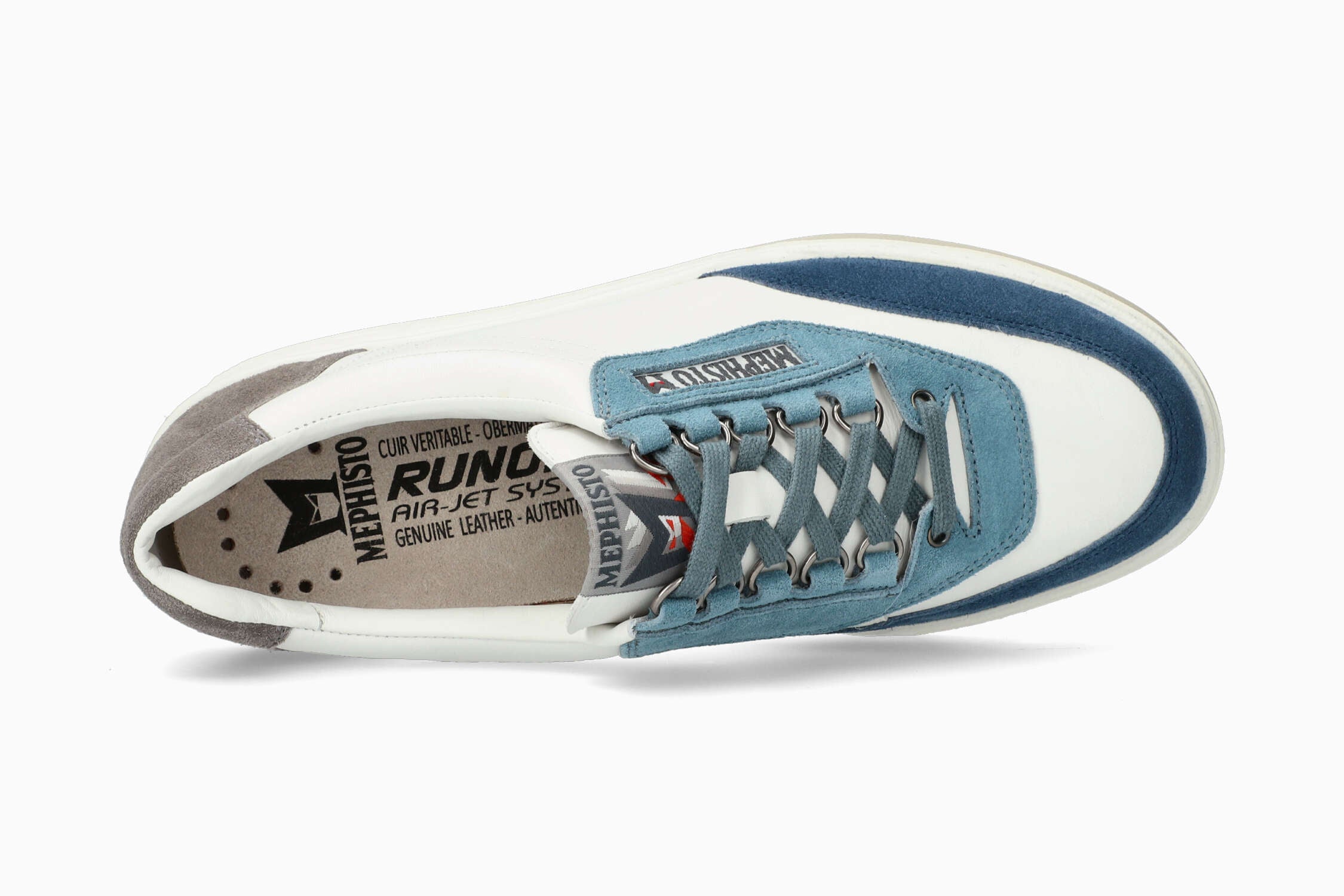 Mephisto Match | Men Shoes Blue Leather Smooth | Mephisto USA