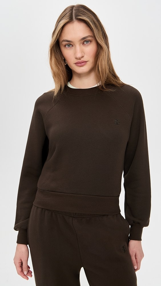perfectwhitetee Inside Out Fleece Long Sleeve Shrunken Crewneck