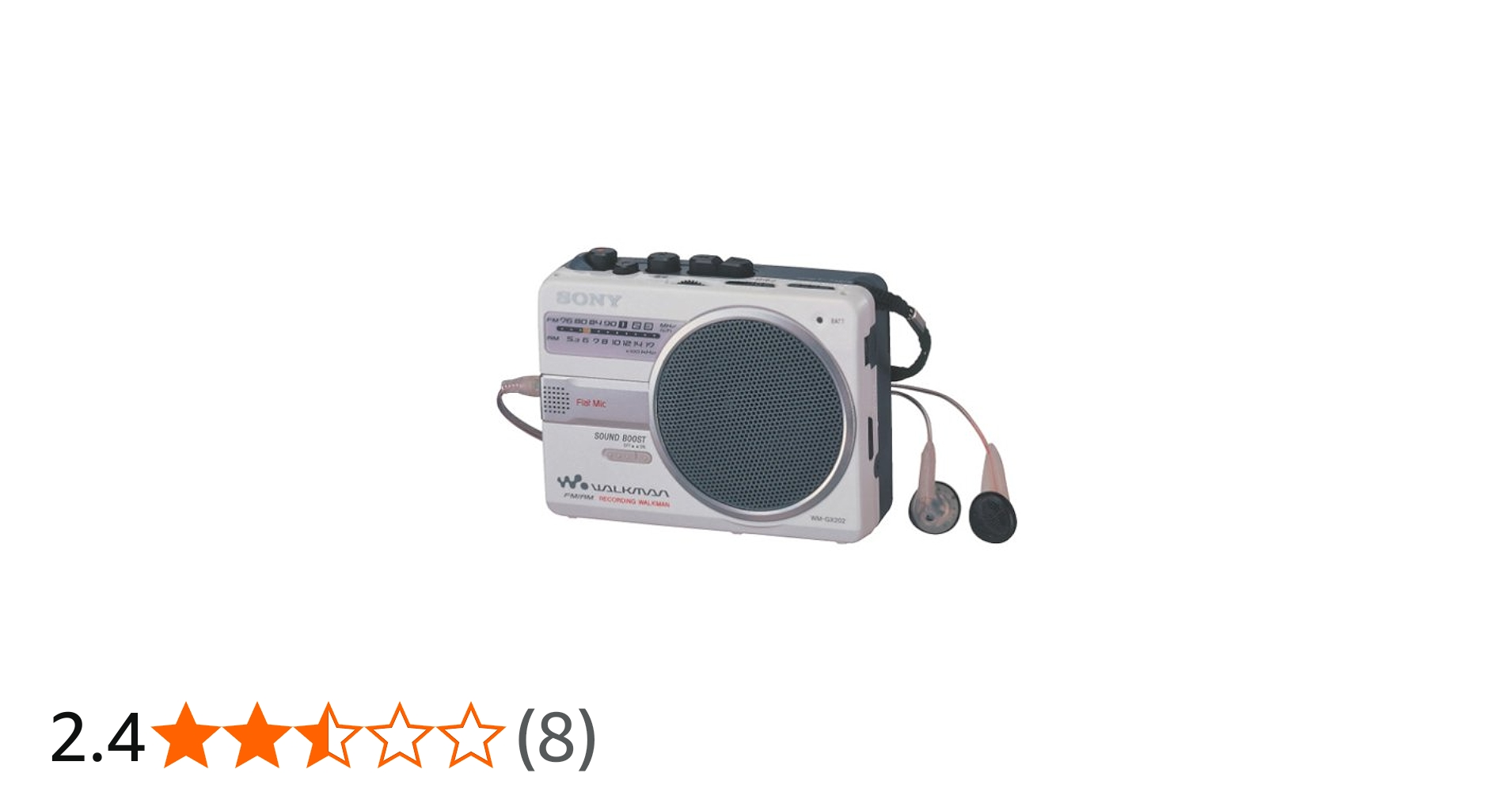 Amazon.co.jp: SONY WM-GX202 WM CFウォークマン (ホワイト) : 家電