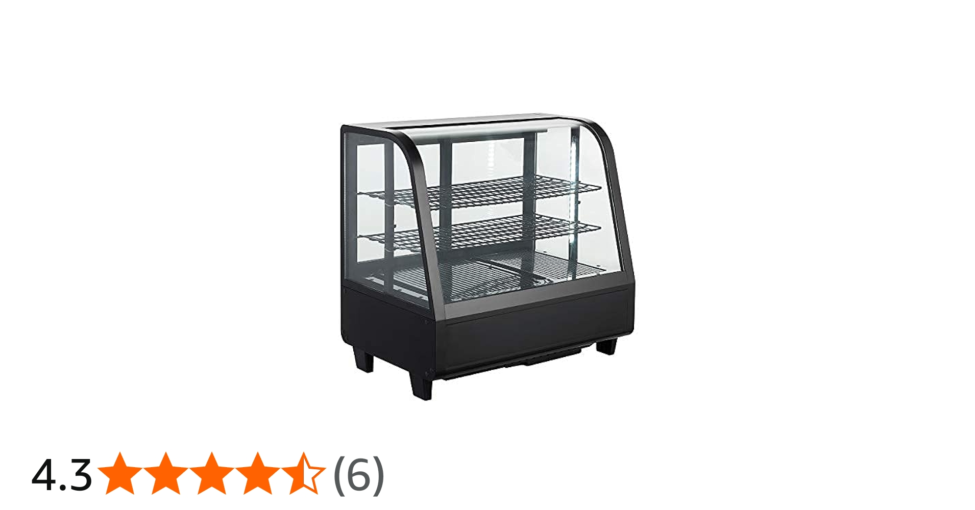 Amazon | Hijiru 卓上冷蔵ショーケース100L/ブラック【HJR-UTK100BK