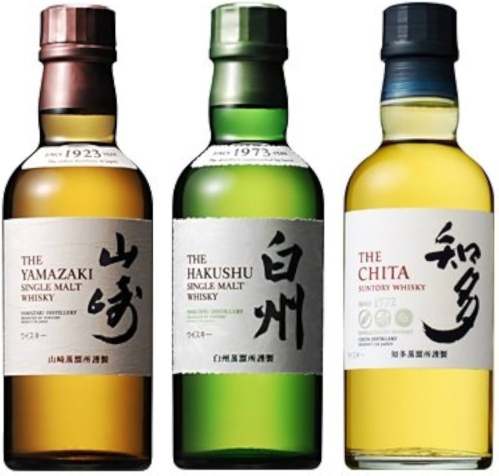 Amazon.co.jp: サントリー 山崎＆白州＆知多 シングルモルトスコッチ