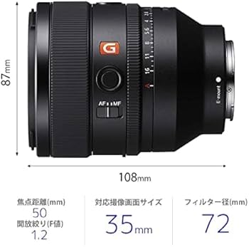 Amazon | SONY(ソニー) 標準単焦点レンズ フルサイズ FE 50mm F1.2 GM