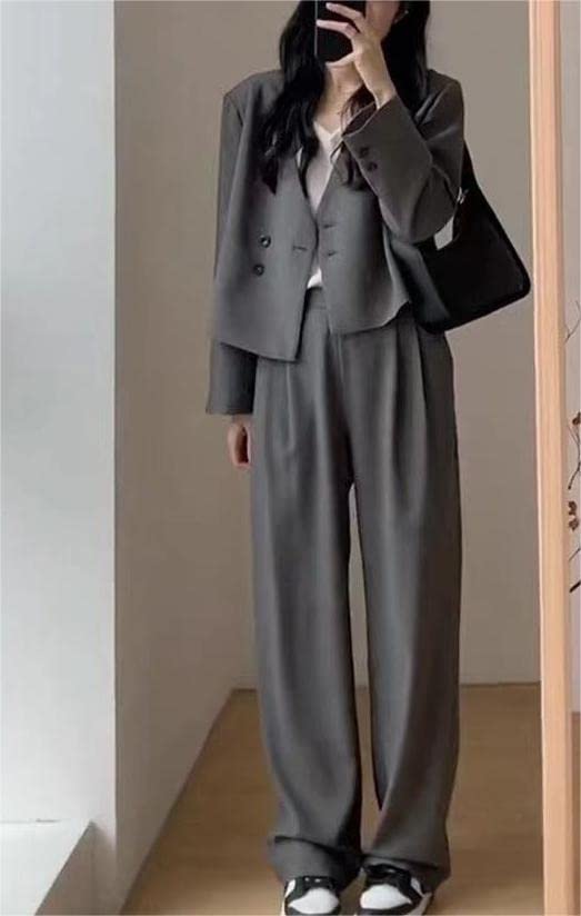 Amazon.co.jp: スーツ セットアップ レディース パンツスーツ 2点