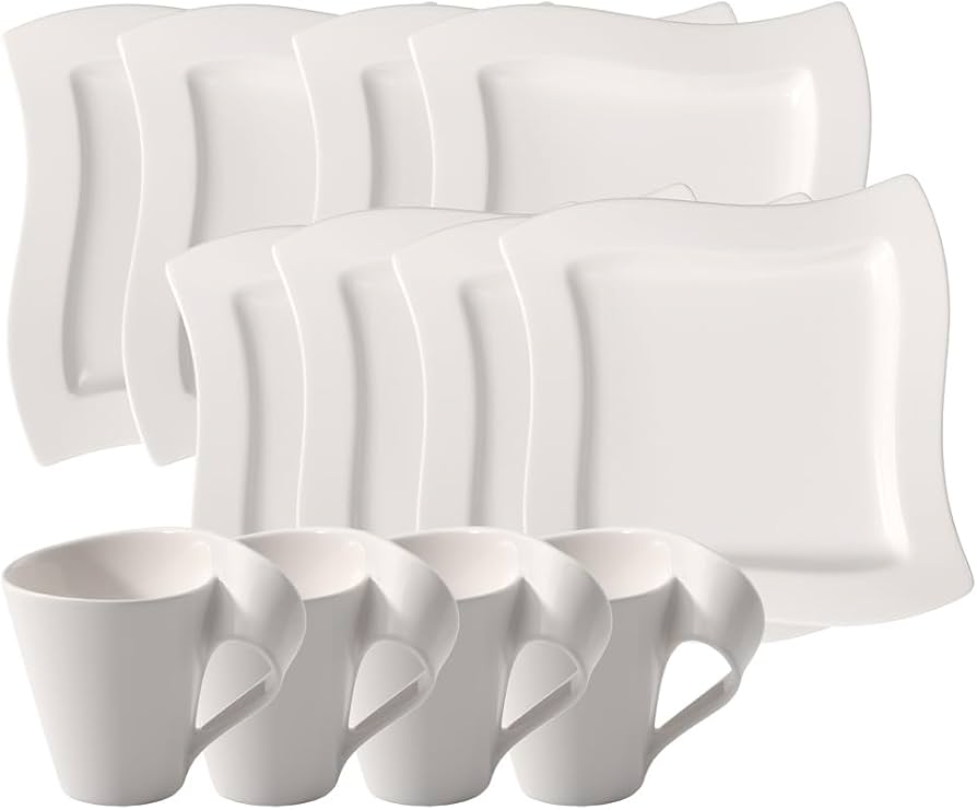 Amazon.com | Villeroy & Boch New Wave Place Setting, Service For 4