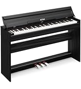 Amazon | IKTMI 木製 電子ピアノ 88鍵盤 アップライト ピアノ電子