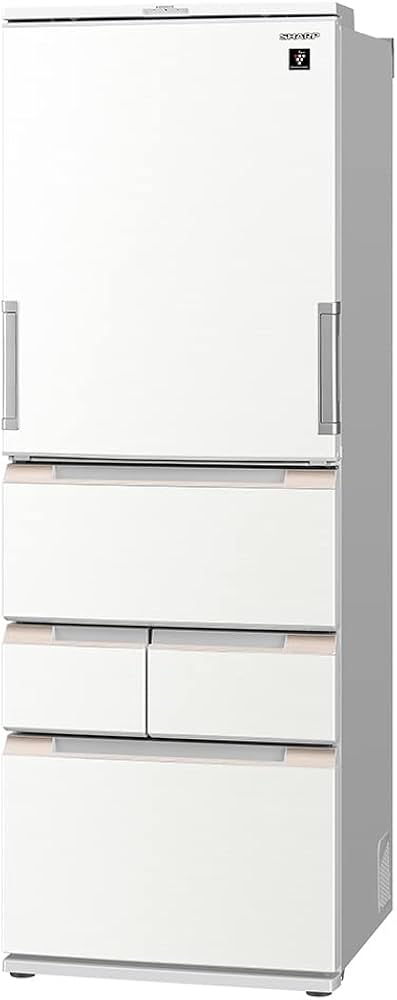 Amazon.co.jp: シャープ 冷蔵庫 幅65.0cm 457L SJ-MW46J-W プラズマ