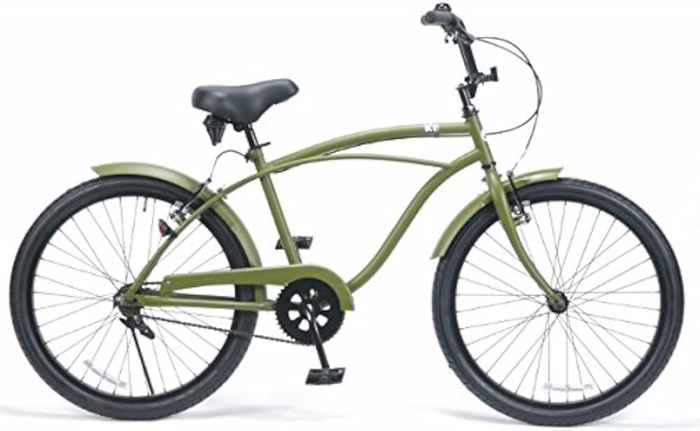 Amazon | 自転車 通販 KB 24KB-1SP カーキ 24インチ レインボー ビーチ