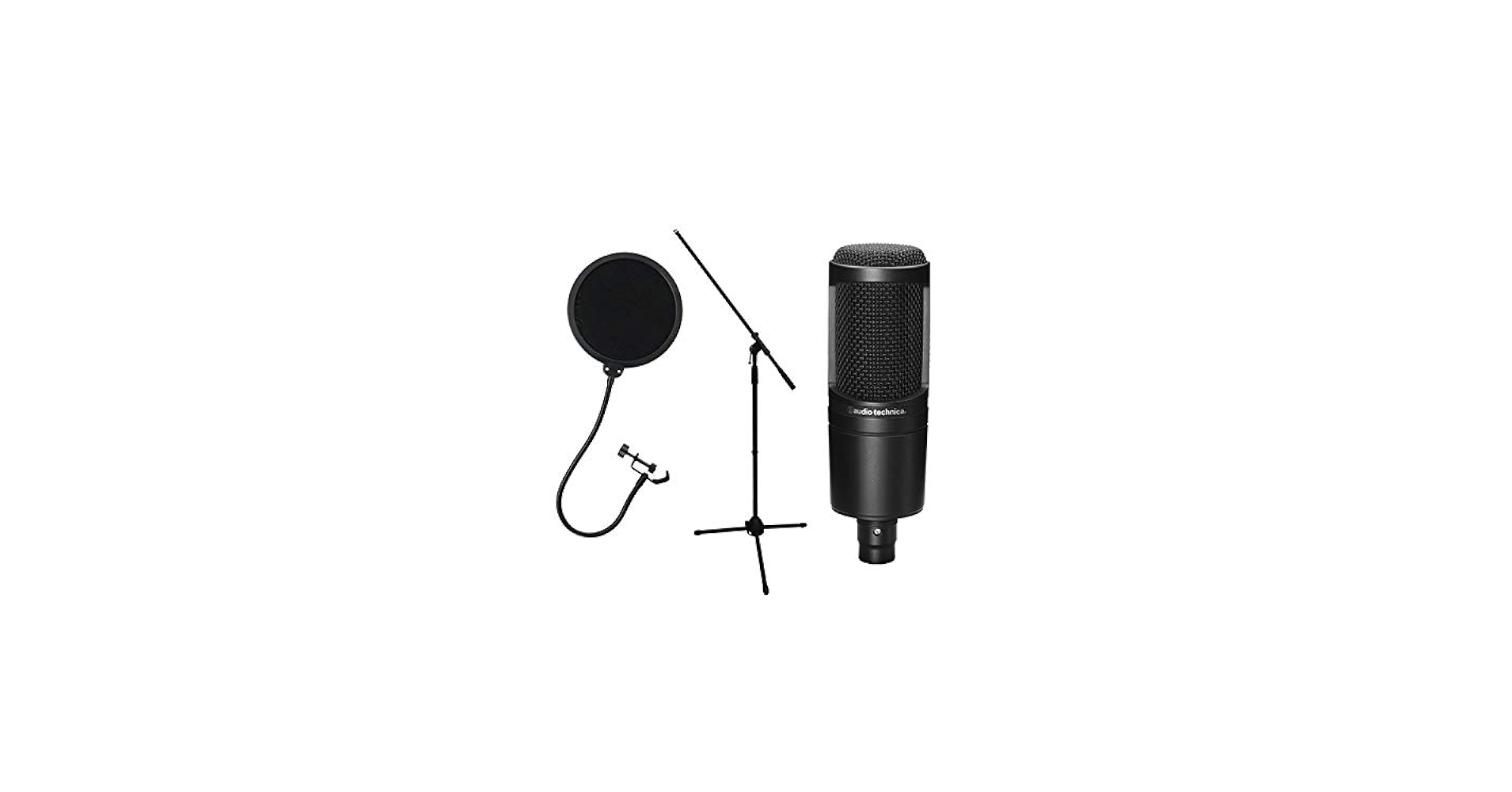 Amazon.co.jp: audio-technica AT2020 コンデンサーマイク＋ポップ