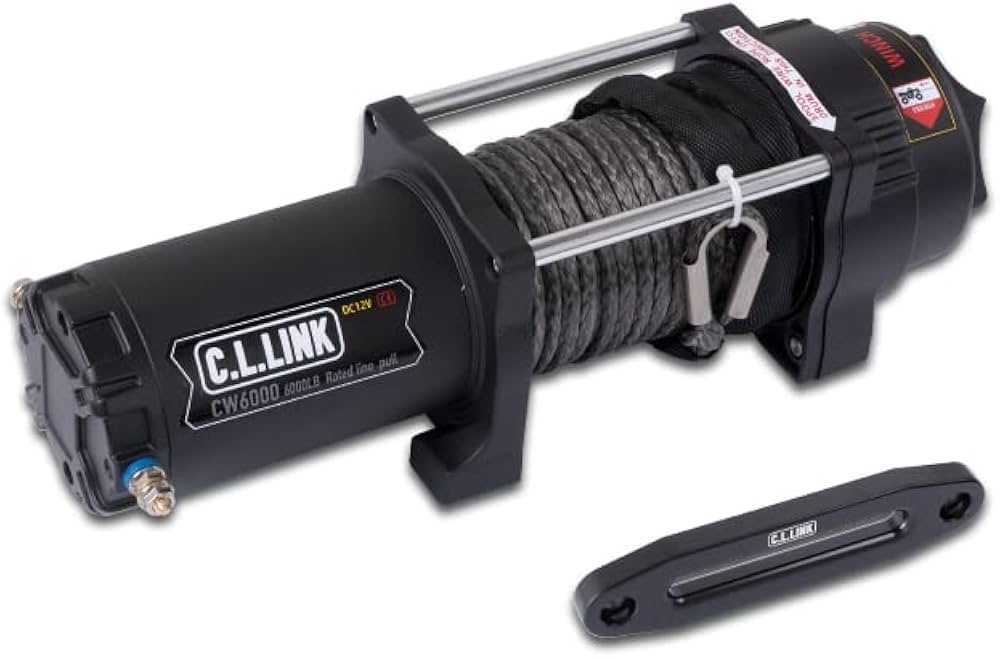 Amazon.co.jp: 電動ウインチ 6000lbs ファイバーロープ仕様 : 産業