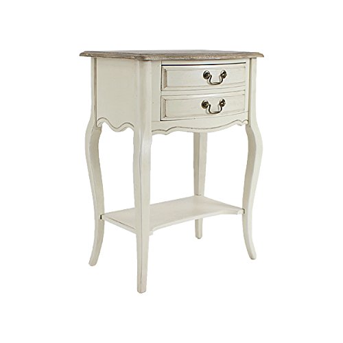 Amazon | アンティーク調 サイドテーブル W約55×D約39×H約76.5cm