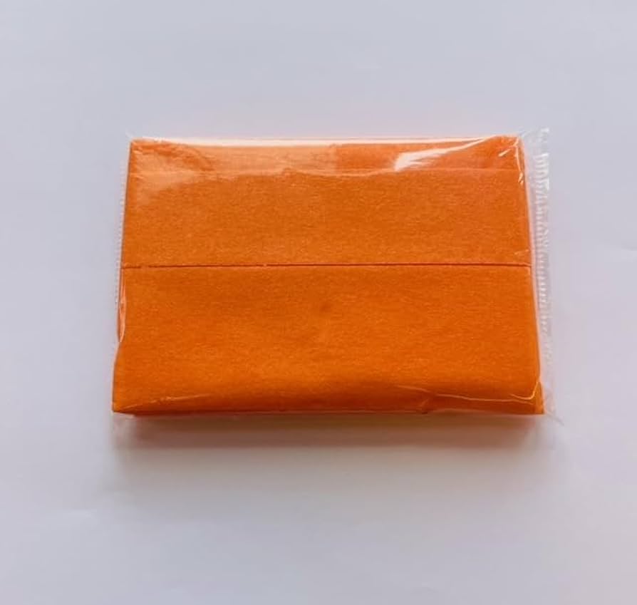Amazon.co.jp: 無地 カラー ポケットティッシュ オレンジ (orange) 8枚