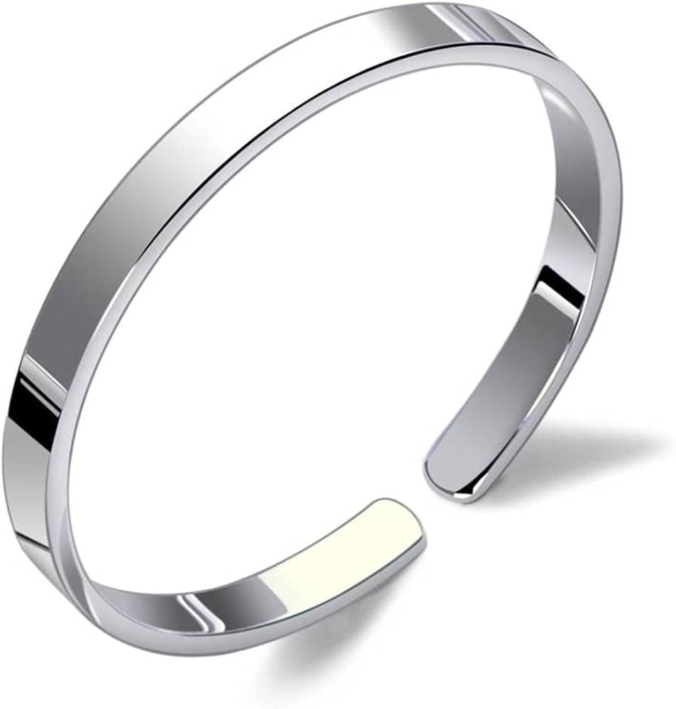 Amazon.com: Xzeit Cuff Bangle,Fashion Silver Bracelet, Retro