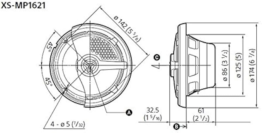 Amazon.com: Sony XSMP1621 6 1/2-Inch coaxial 2-way Marine Speaker