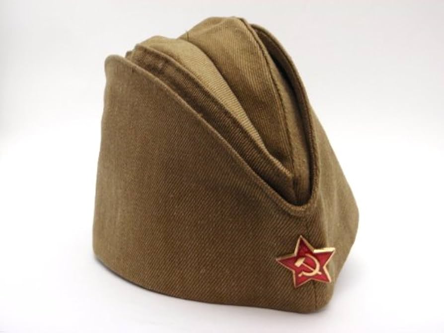 Amazon | ソビエト軍 ロシア ピロトカ 本物 略帽 赤軍 USSR ユニオン