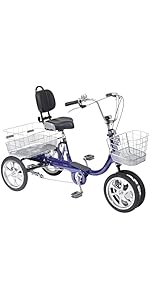 Amazon | パンクしない 四輪自転車 エアロ クークルMII レッド 空気