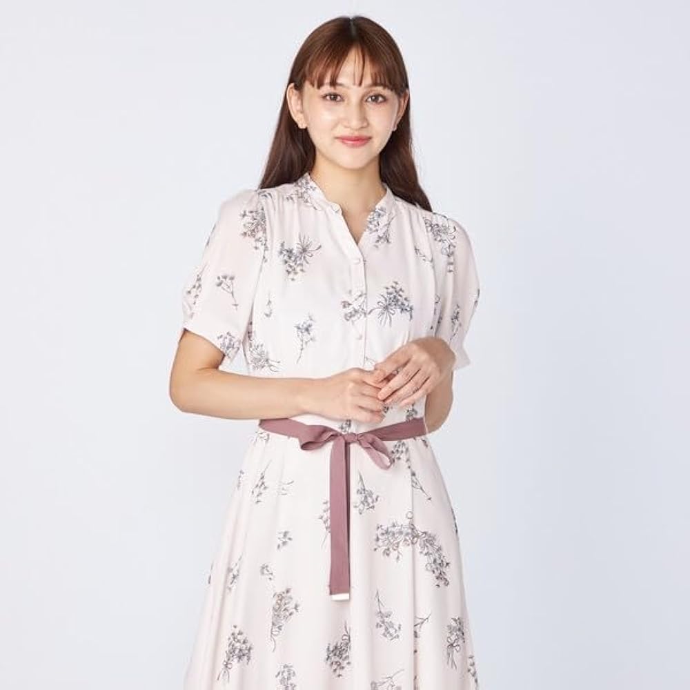 Amazon.co.jp: [レッセパッセ] リボンブーケプリントワンピース