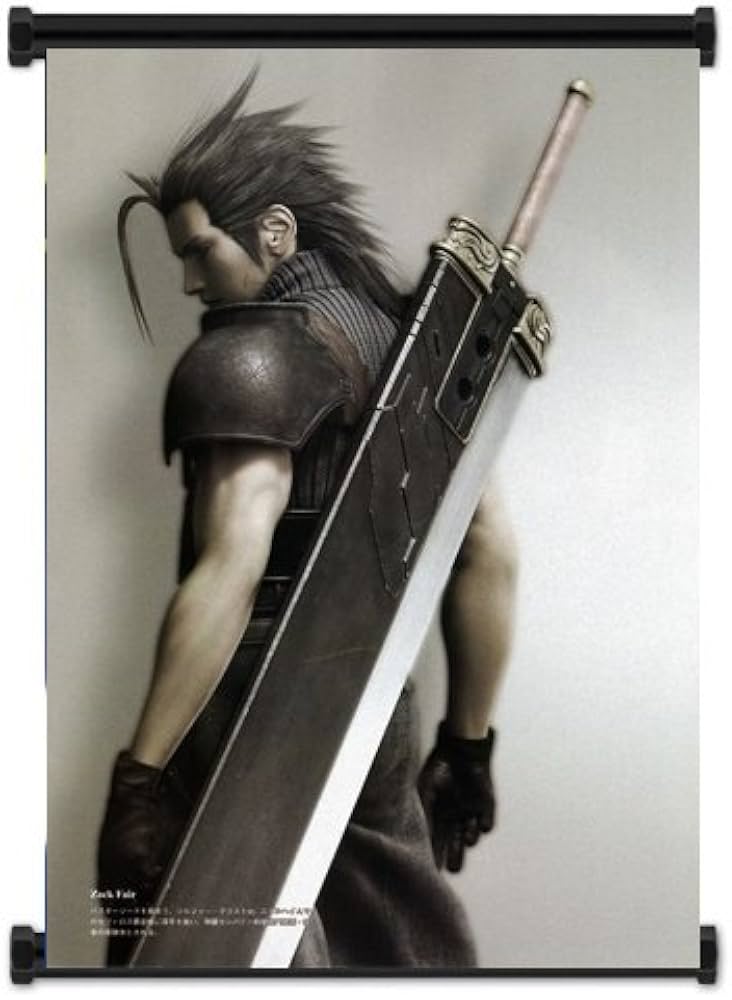 Amazon.com: Final Fantasy VII Advent Children Zack Fabric Wall