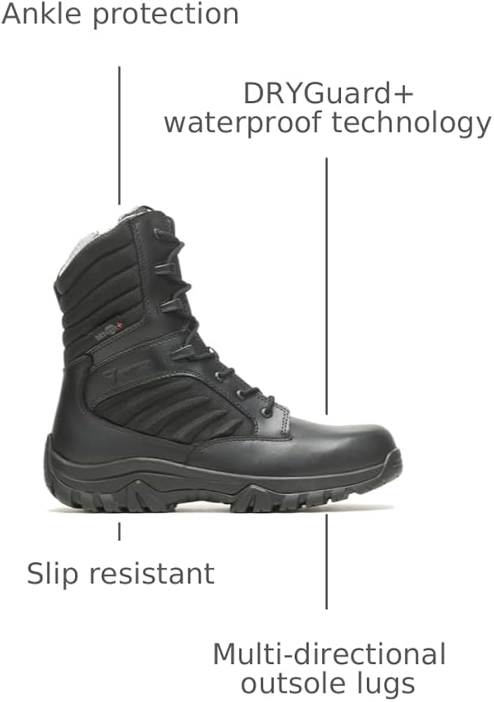 Amazon.com: Bates Men's Gx X2 Tall Side Zip Dryguard+ Military and