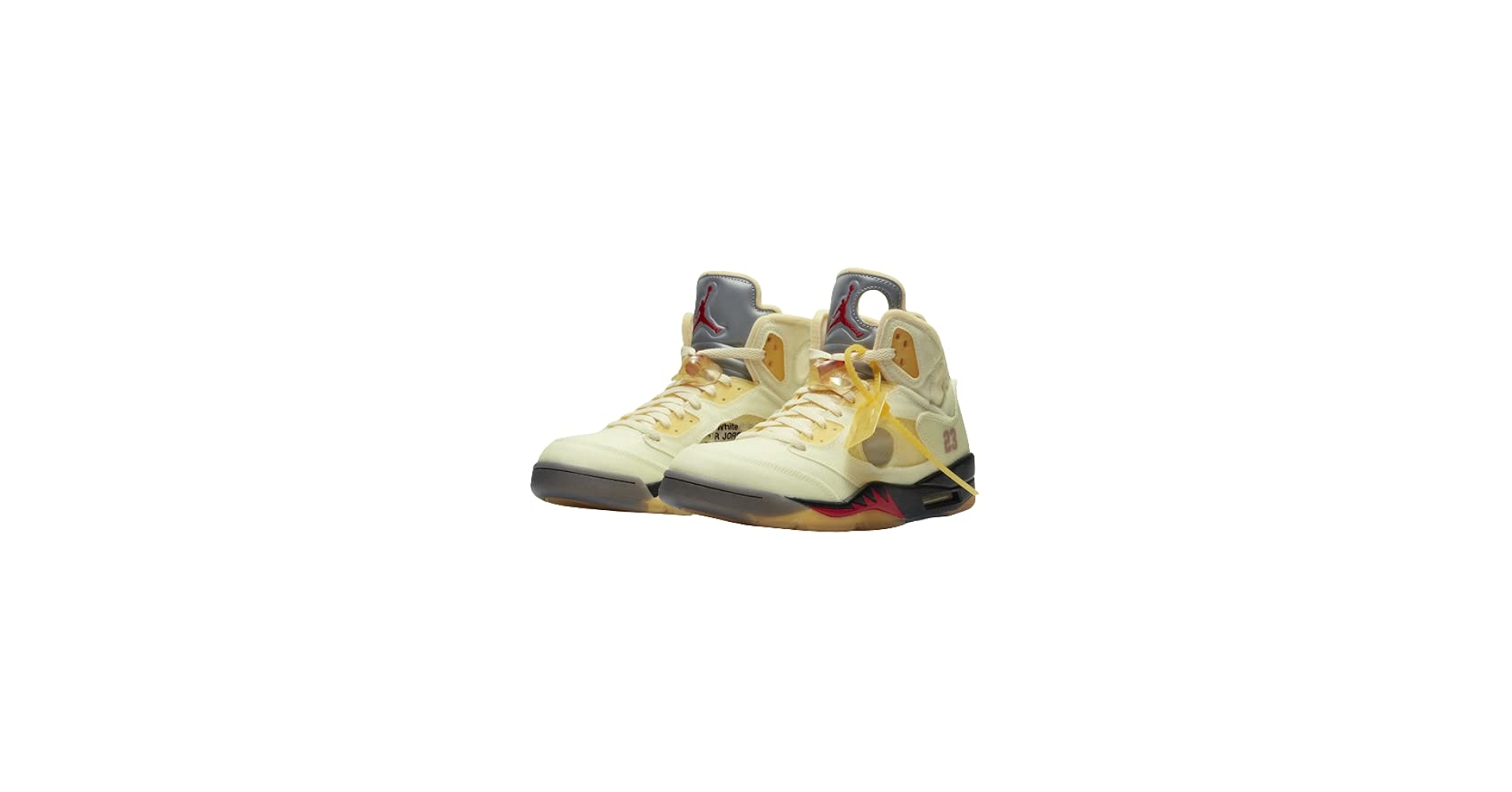 Amazon | [ナイキ] OFF-WHITE x AIR JORDAN 5 SP SAIL オフ ホワイト x