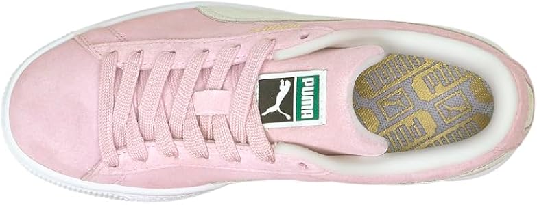 Amazon.com | PUMA Suede Classic XXI (Big Kid) Pink Lady/Puma White