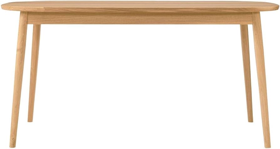 Amazon｜無印良品 オーク材テーブル・丸脚・幅150cm 幅150×奥行80×高さ
