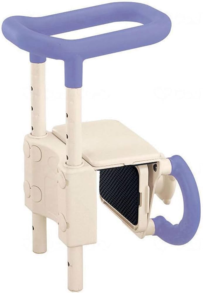 Amazon | アロン化成 安寿 高さ調節付浴槽手すりUST-130 ブルー | 安寿