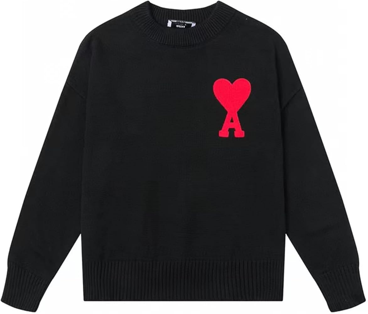 Amazon | Ami Paris セーター Heart A刺繍 赤いハート ami Alexandre