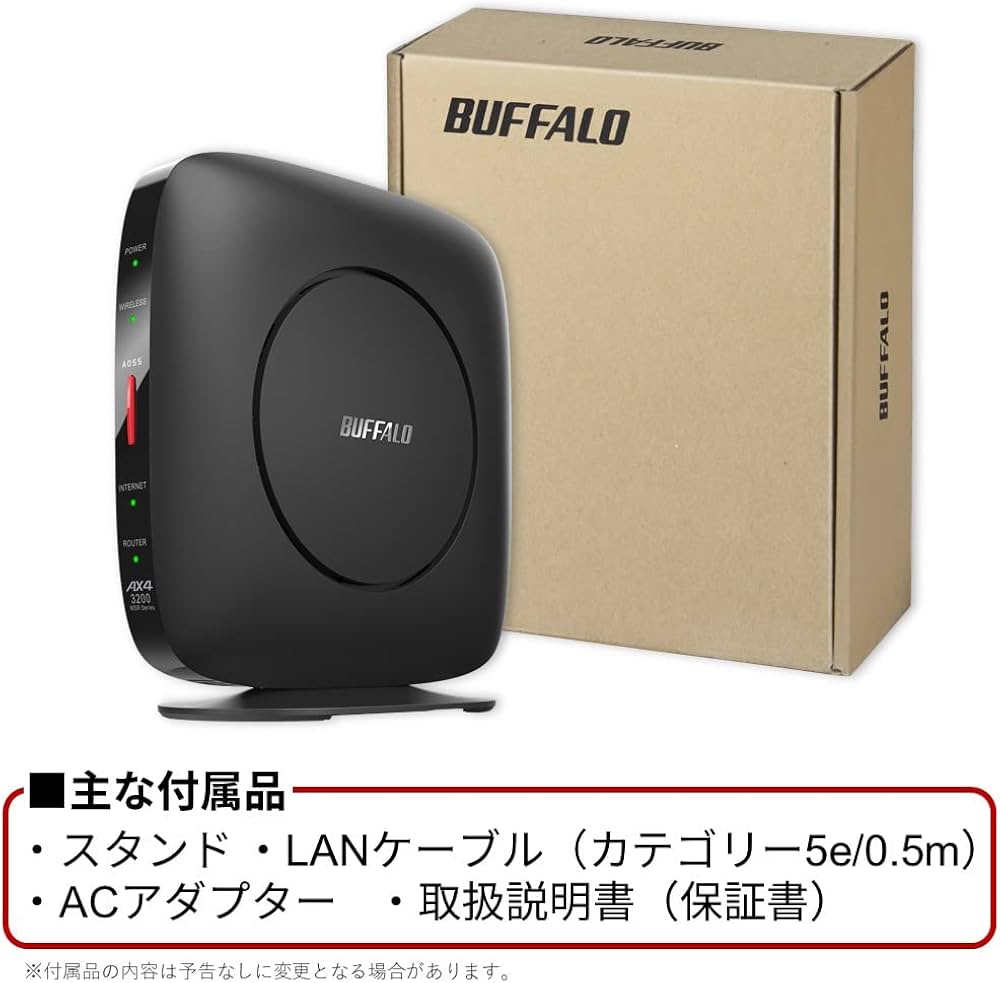 Amazon.co.jp: 【Amazon.co.jp Exclusive】 Buffalo WSR-3200AX4S/NBK