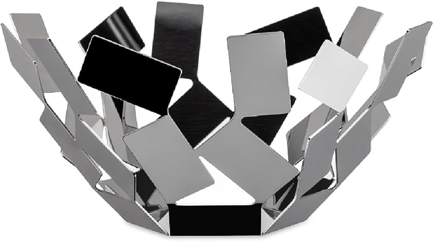 Amazon.com: Alessi La Stanza Dello Scirocco Fruit Basket Silver 10