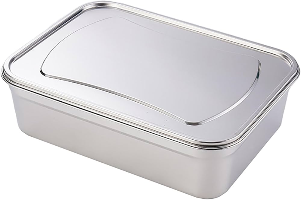 Amazon｜アイスクリーム容器 ステンレス製 ふた付 フードコンテナ 密閉