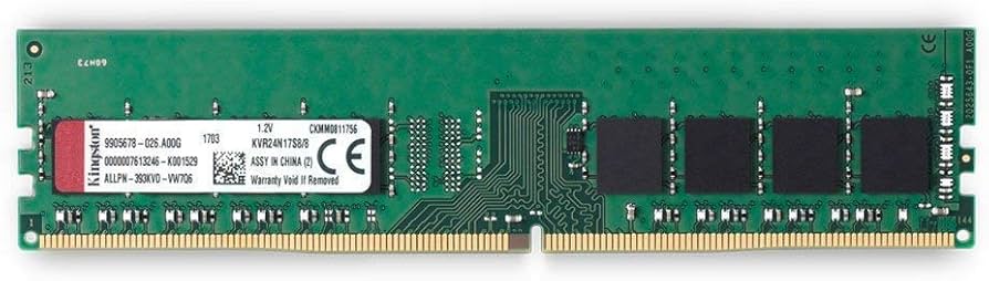 Kingston Technology ValueRAM 8GB 2400MHz DDR4 Non-ECC CL17 DIMM