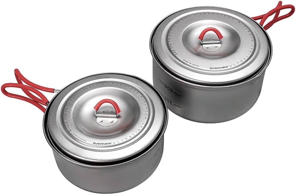 Amazon | エバニュー(EVERNEW) Ti U.L. Pot set 600+900 ECA535