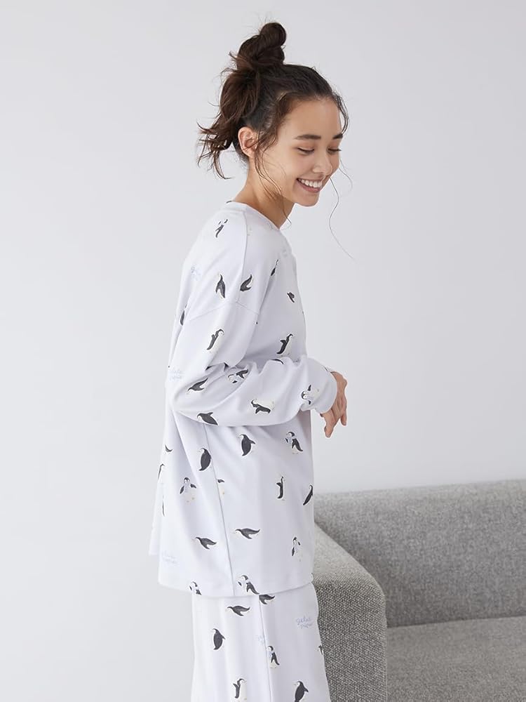 Amazon | [ジェラート ピケ] ペンギン柄ロンT PWCT245243 レディース