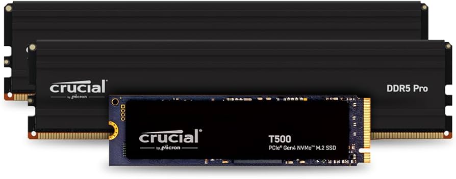 Amazon.com: Crucial T500 1TB Gen4 NVMe M.2 Internal Gaming SSD Pro