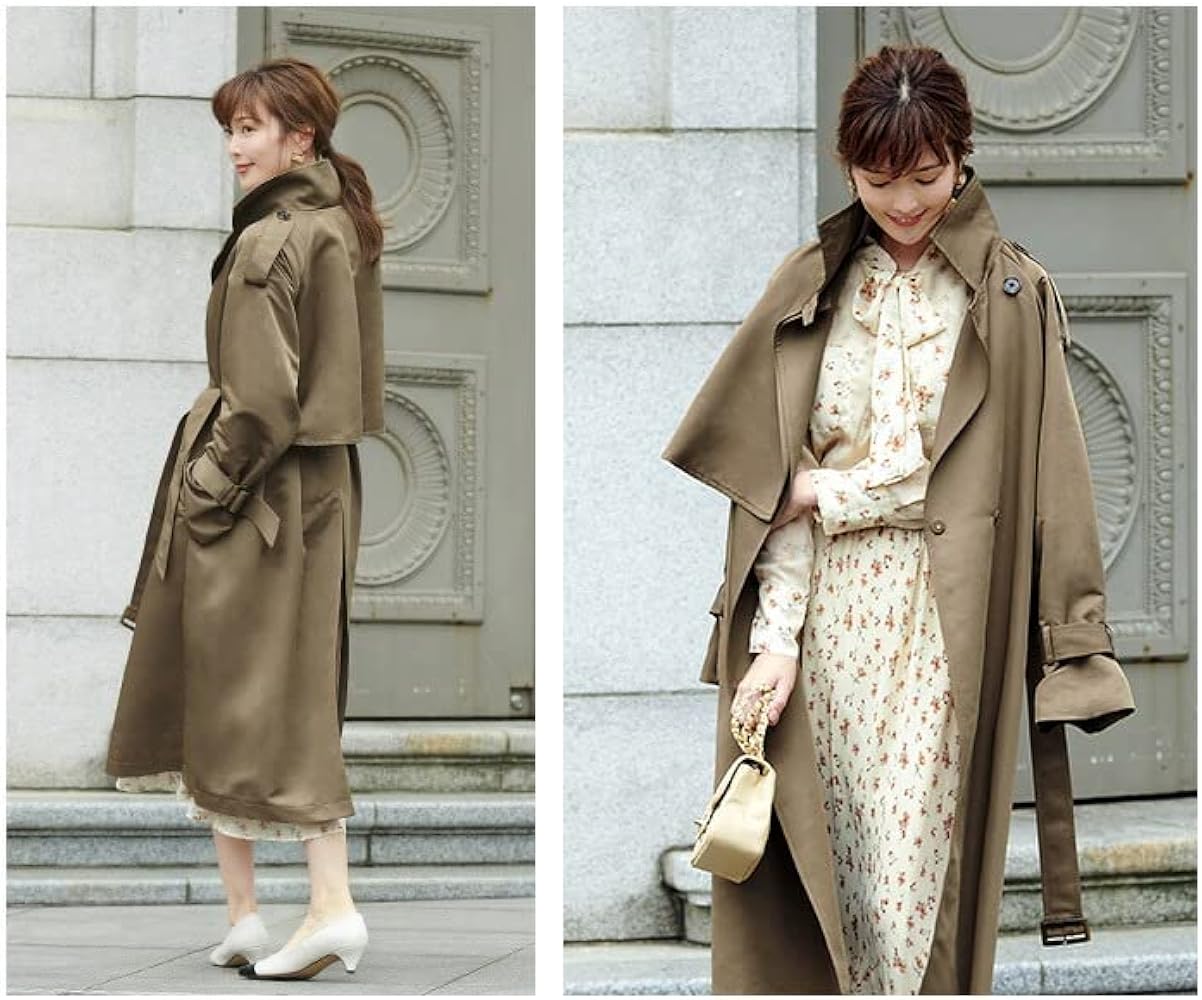 Amazon | [ルイ ルエ ブティック] クールモード 2way トレンチコート