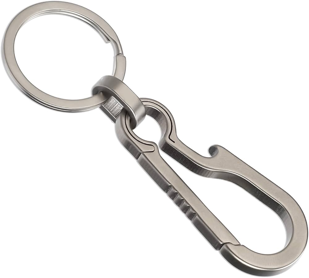 Amazon.com: COMNICO Carabiner Keychain Clip Titanium Alloy